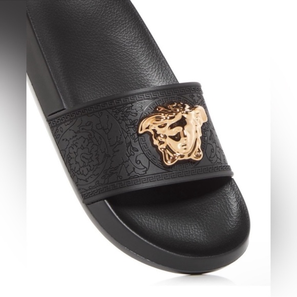 NWT Versace Medusa Gomma Pool-Slides - Picture 3 of 14